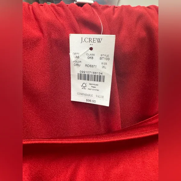 J. Crew Vibrant Red Maxi Skirt - Image 4