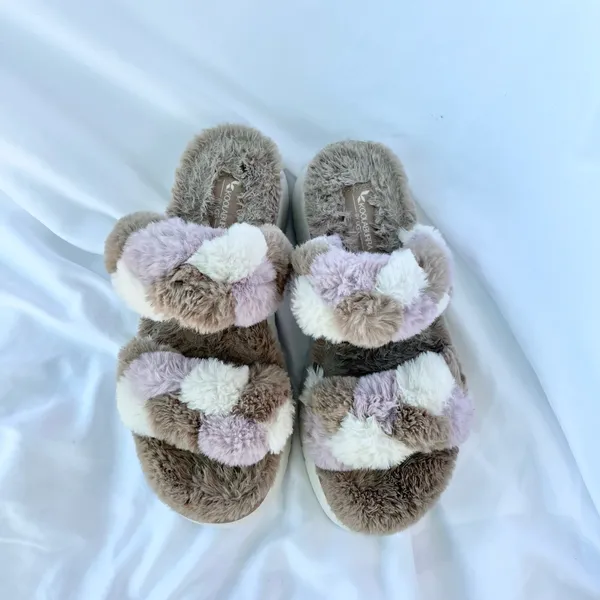 Koolaburra By Ugg | Womens Ya-Baby Slide Sandal Slippers Size 8 Faux Fur - Image 4