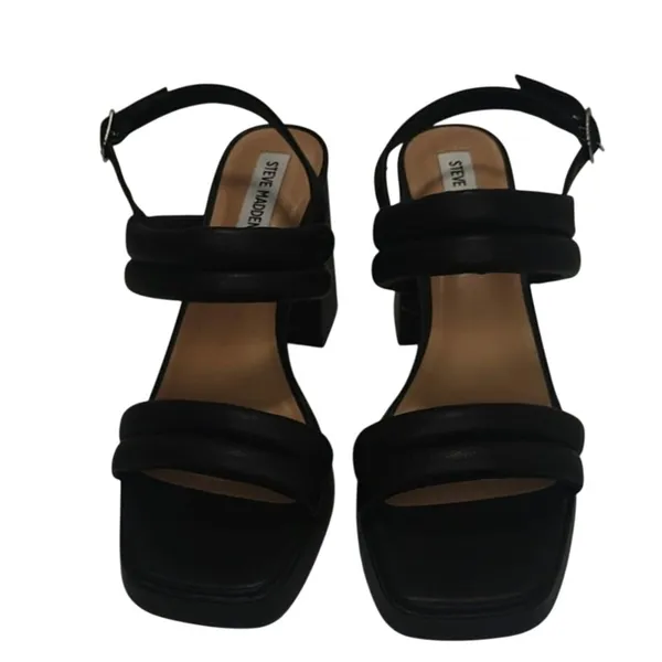 Black Steve Madden Heeled sandals sz 8.5 - Image 2