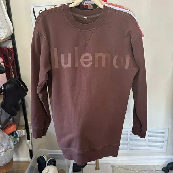 💛💎RARE💎💛Lululemon All Yours Crew *Graphic in Brown Earth - Image 2