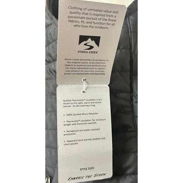 Storm Creek Womens Front Runner Vest M Black NWT Waste Management Corporate Logo - Image 9