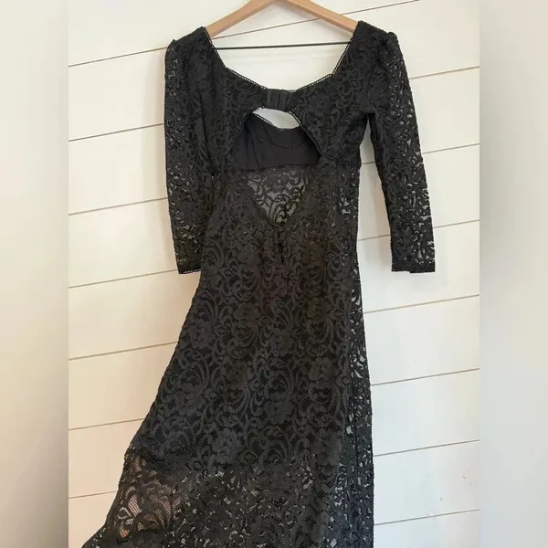 NWOT free people Adored Maxi in Black dress - Image 10