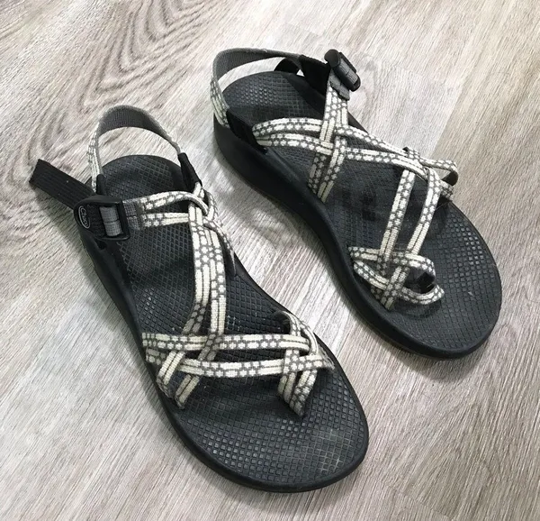 Chacos Womens Zx/2 Sandals Yampa Light Beam Gray Cream Pattern Hiking Outdoor 10 - Image 2