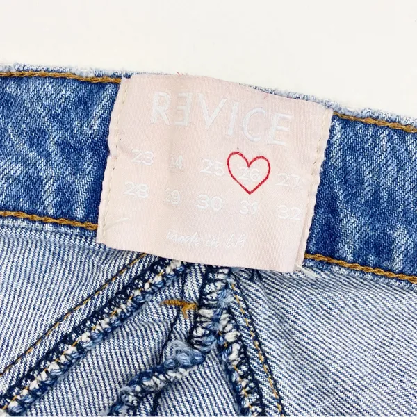 Revice Venus High Rise Cropped Star Jeans: Light Year Wash - Image 15
