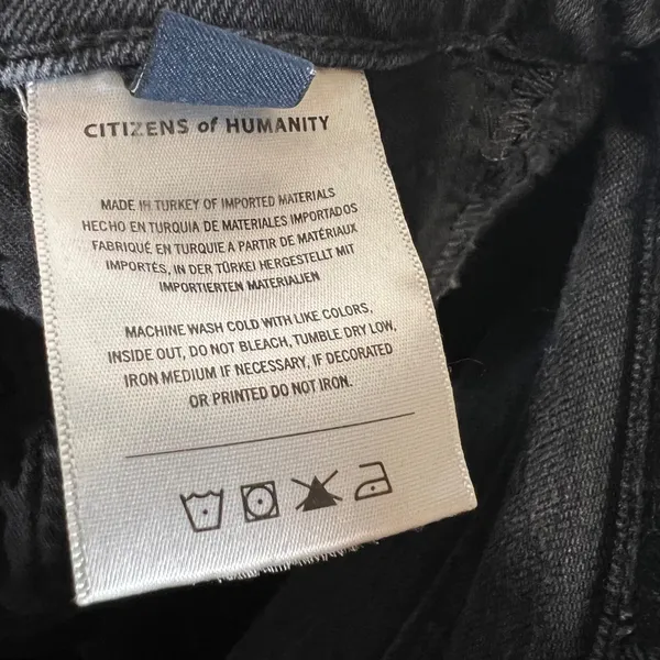 Citizens of Humanity Emmanuelle Slim Bootcut Jeans Faded‎ Black Size 28 Boho - Image 12