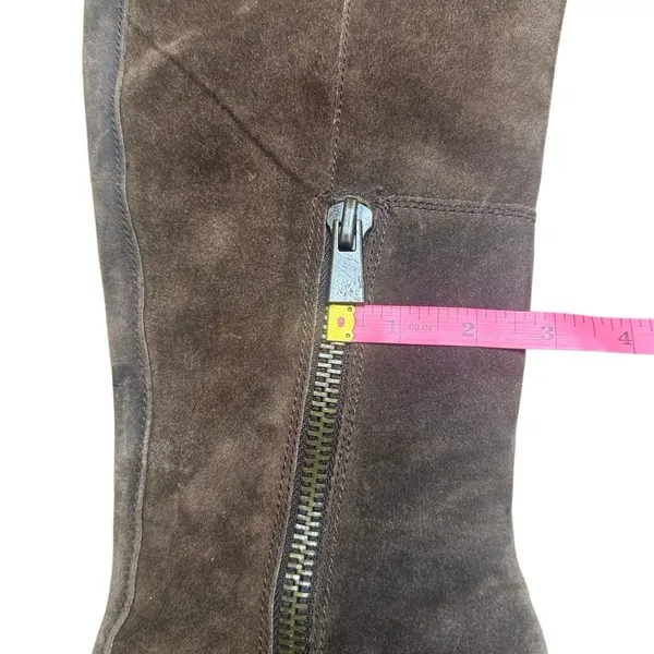 Nine West Knee High Brown Suede Almond Toe Boots size 7 nwolette - Image 6
