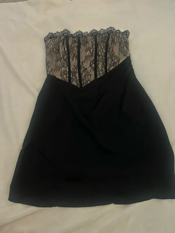 Angel Biba Dress Lace Black - Image 2
