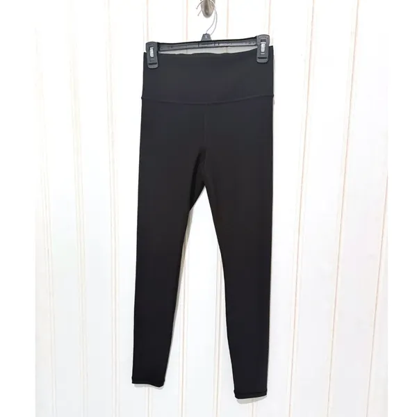 Athleta Elation Rib Tight Black High Waisted 7/8 Ribbed Leggings Small - Image 4