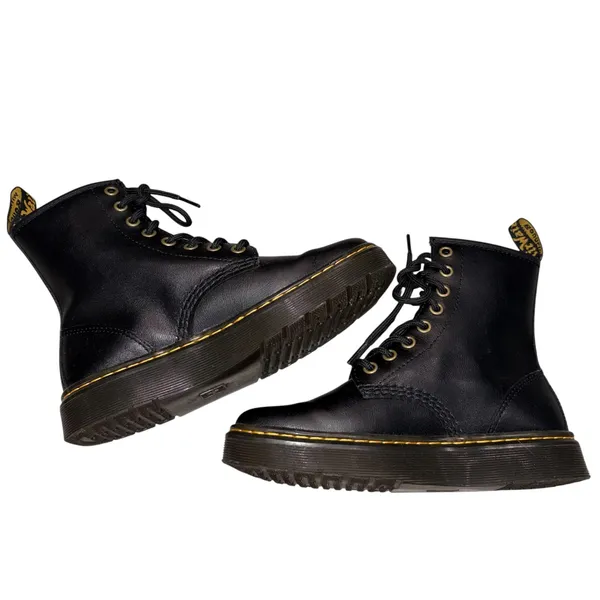 Dr. Martens Black Leather Lavala Combat Boots 5  - Image 7