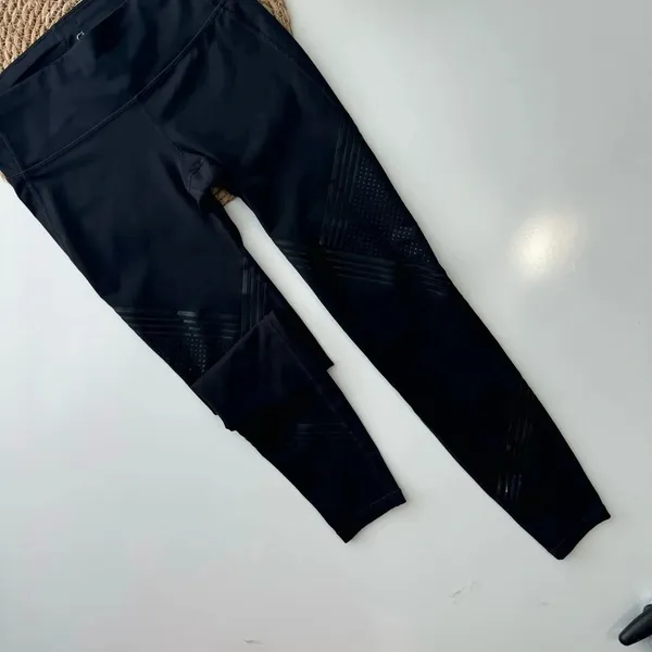 Gap gFast Black Cross Train Shine Print‎ Leggings Size XS - Image 3