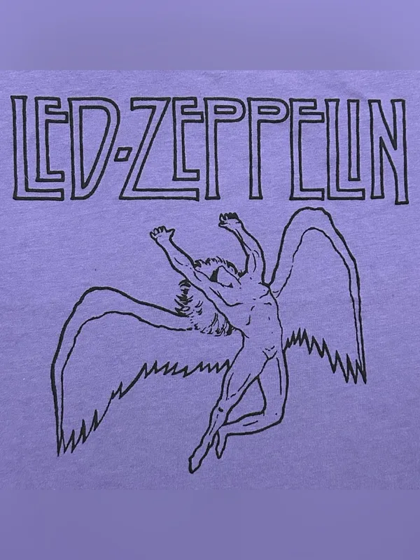 Led Zeppelin Rock Band Graphic Crop Tank Shirt - Image 4
