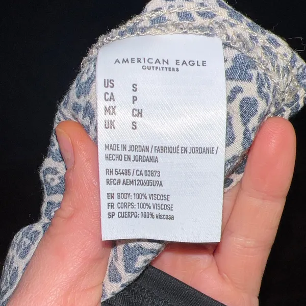 American Eagle Outfitters Black and White Animal Print Pencil Skirt - Image 4