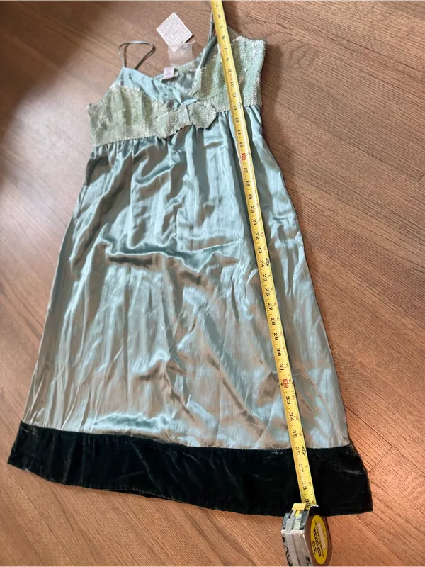 Kimchi Blue Urban Outfitters NWT Y2K Silk & Velvet Dress: Size Small - Image 6
