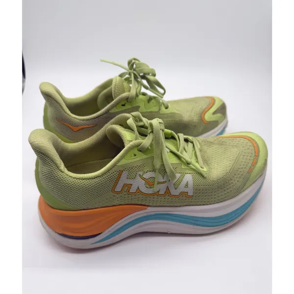 Hoka Skyward X Lettuce Cloudless Running Shoes Womens 7 Lime Green Orange - Image 2