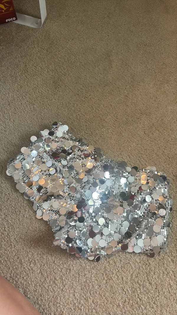 Edikted Sequin Shorts Micro - Image 2