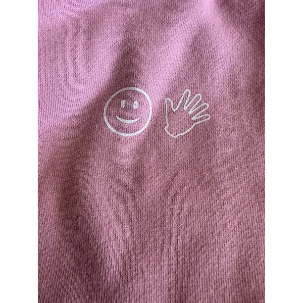 Glossier Classic Oversized Pink Fleece Hoodie - Size XS (Fits S/M) - Image 6