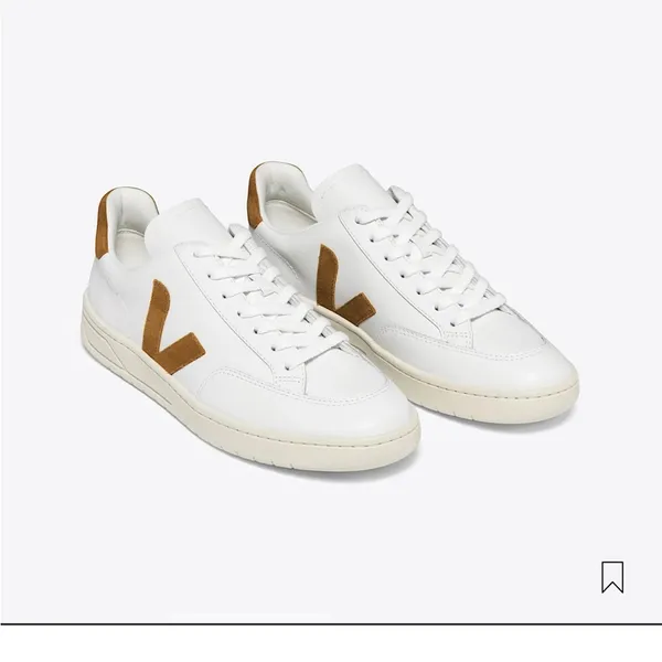 VEJA V-12 LEATHER WHITE CAMEL (2) - Image 4