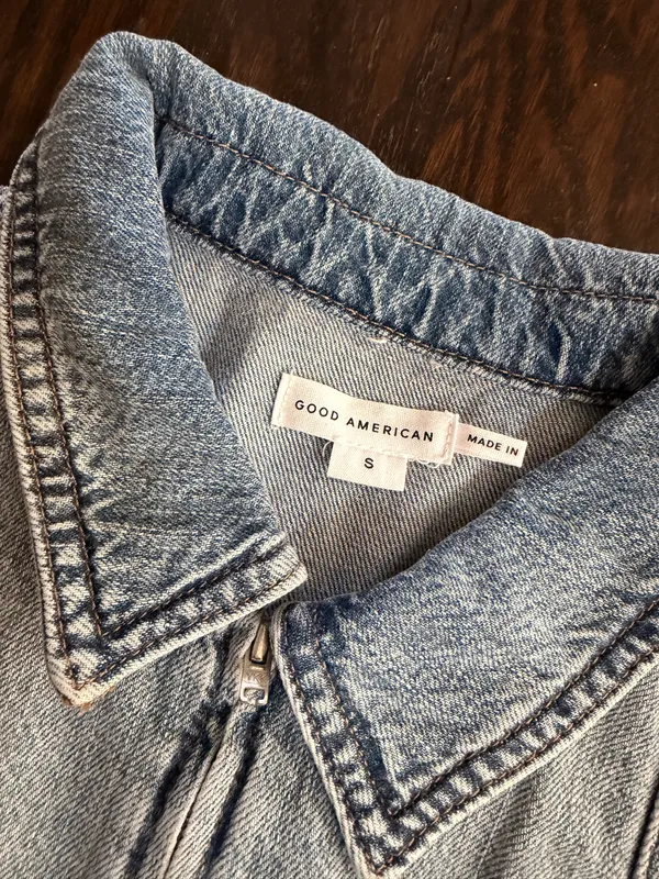 Good American Fit for Success Denim Romper - Image 4