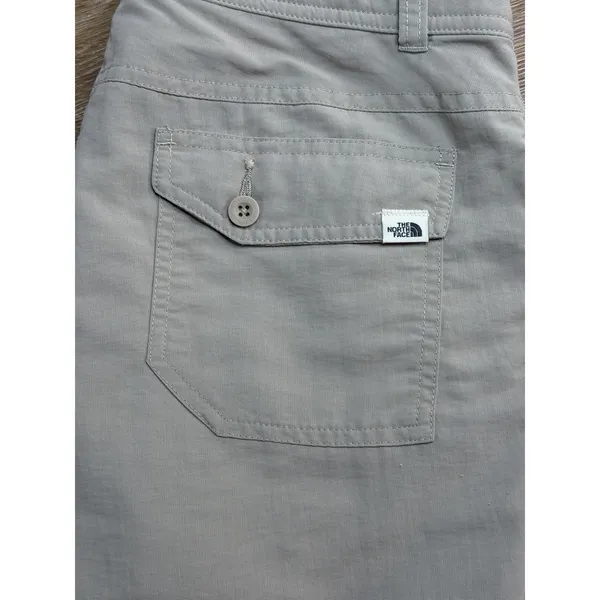 The North Face Shorts Women's 4 Dune Beige AXNT Nylon Hiking Cargo Outdoor - Image 16