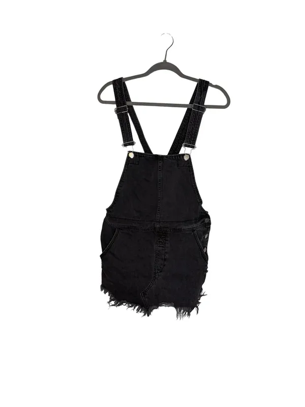 🖤 Free People Denim‎ Overall Skirt Dress Size 2 Distressed 🖤 - Image 2