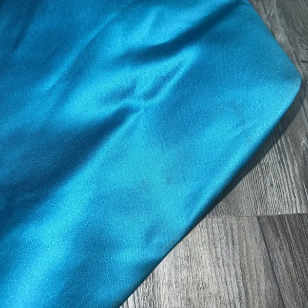 Sherri Hill Strapless Mermaid Style Prom Dress Gown Size 4 Gold Beaded Turquoise - Image 10