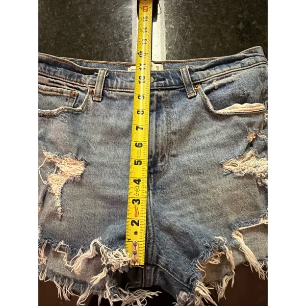 Abercrombie And Fitch Denim Shorts 28/6 Curve Love The Mom Short Mid Rise Jeans - Image 7