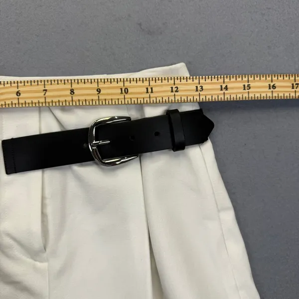 Alice + Olivia White Belted Pleated Skort Size 0 High Waisted Mini Skirt Shorts - Image 6