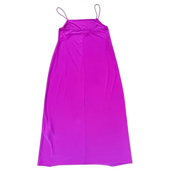 Zara Women’s Bright Pink Midi Fitted Dress Sz‎ M - Image 9