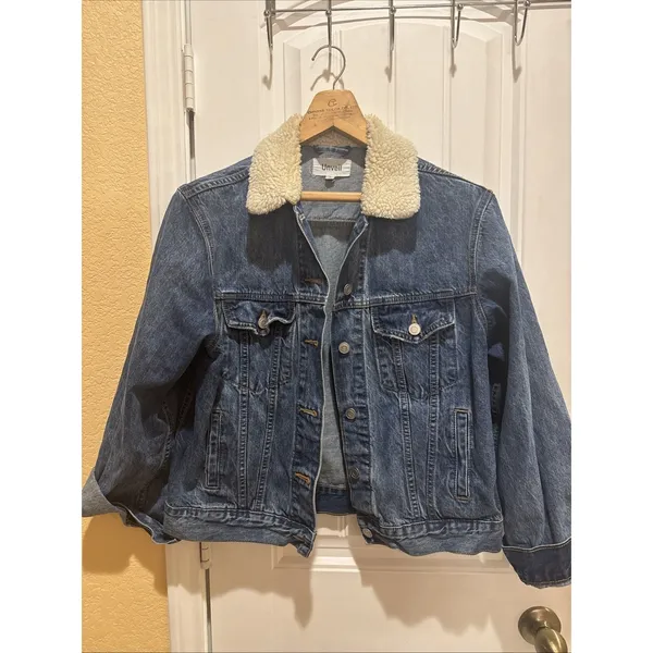 Unveil Denim Jacket Size Women’s Large Blue Jean - Image 2