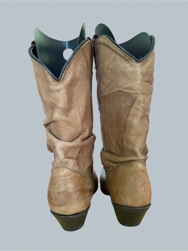 Dingo Vintage Women's Brown Leather Slouch Boot Size 6.5 #267025 - Image 5