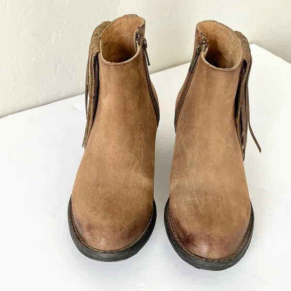 Circle G side fringe western ankle boots 6 - Image 9
