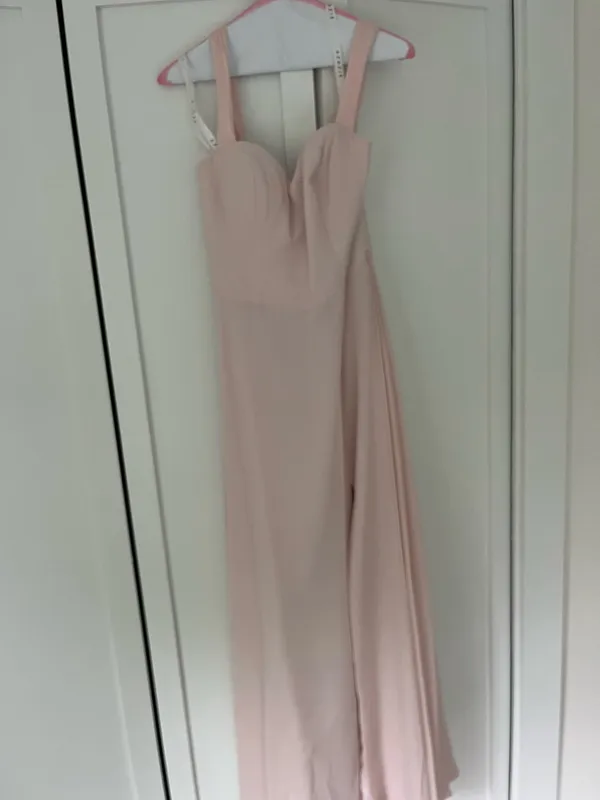 Azazie Bridesmaid Dress Aaron Blushing Pink - Image 2