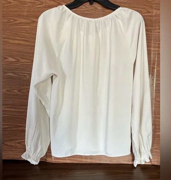 Abercrombie & Fitch Long Sleeve Blouse Button Down Size Small - Image 3