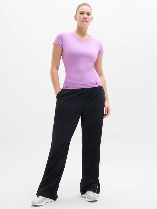 New Athleta L Momentum Seamless Short Sleeve Tee Wildflower Violet Large - Image 2