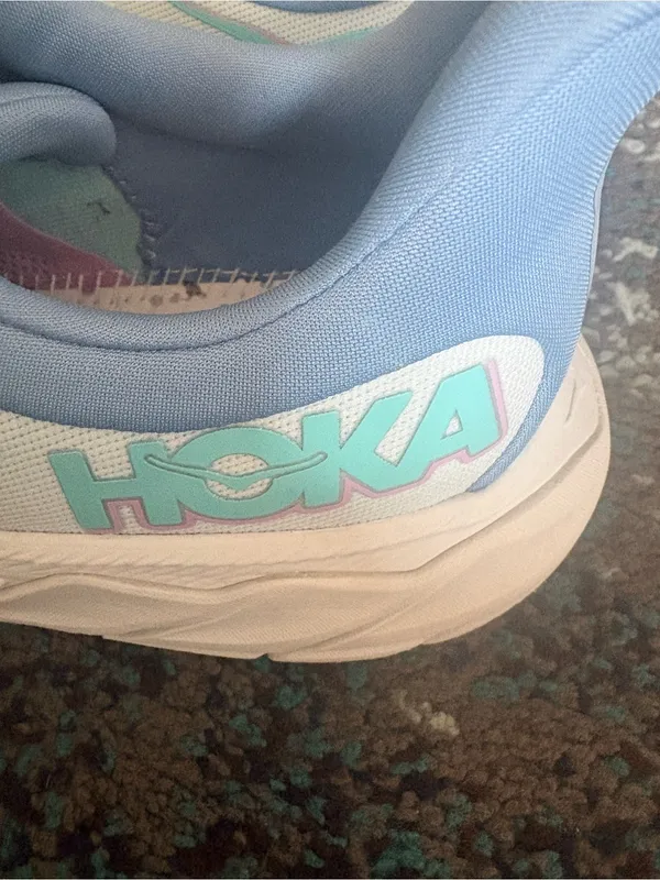 Hoka One One Women's Pale Blue Running Sneakers with Lime Accents - Image 10
