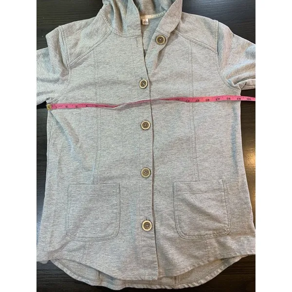Susan Graver Hoodie Sweatshirt Jacket Womens Small Cozy Pockets‎ Basic Cabincore - Image 8