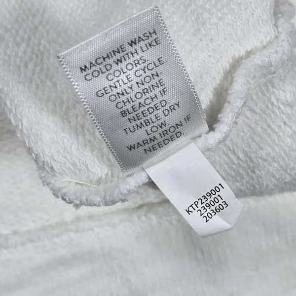 Pure Jill J. Jill White Organic‎ Cotton Raglan Sweatshirt Medium KTP239001 - Image 5