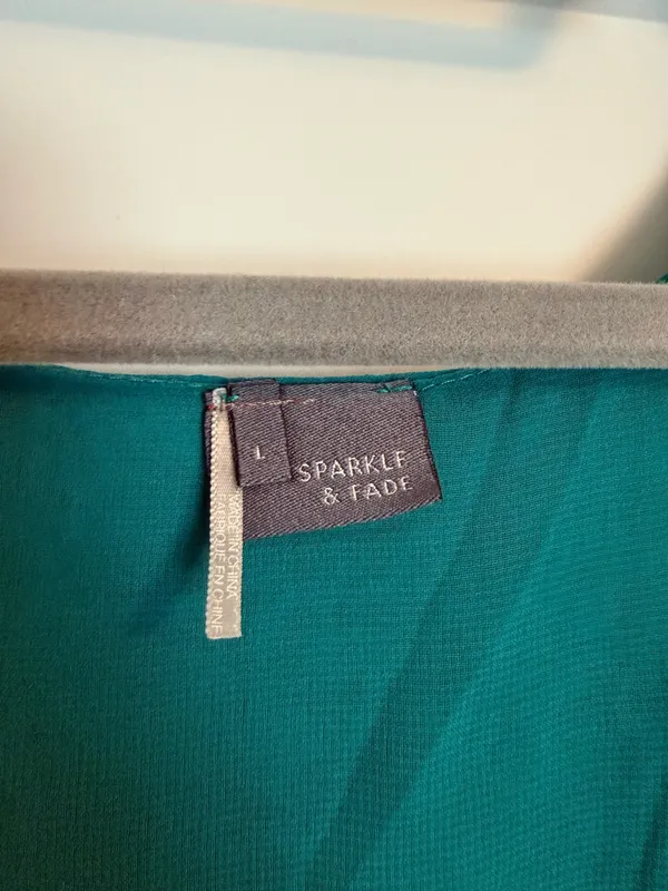 Sparkle & Fade Teal pocket dress - Image 3