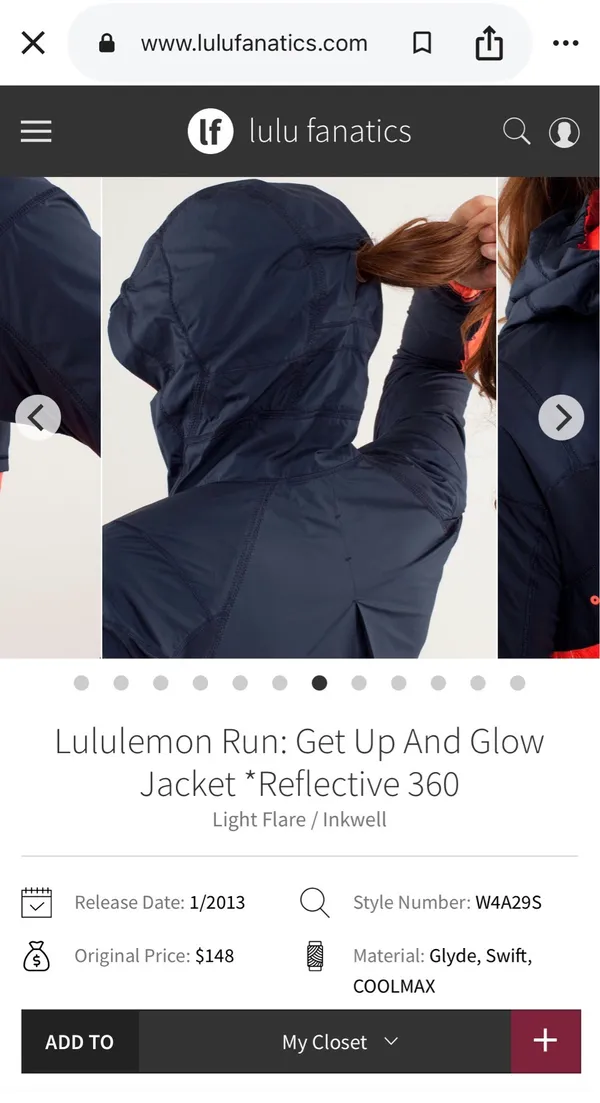 Lululemon Run: Get Up and Glow Reflective Jacket - Image 9
