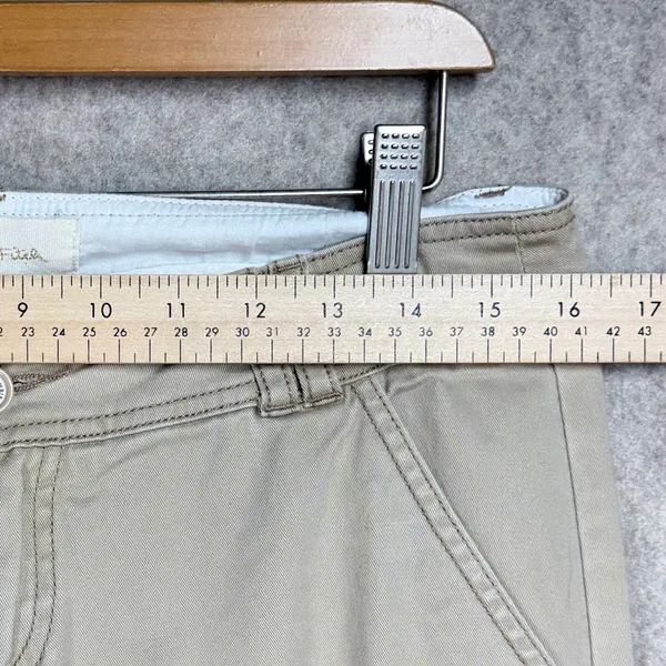 Y2K Abercrombie & Fitch‎ Womens Khaki Chino Pants Low Rise Bootcut Tan Size 4 - Image 6