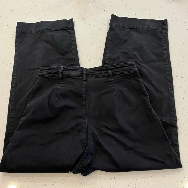 Marine Layer Bridget Wide Leg Crop Pants in Black size 6‎ - Image 5