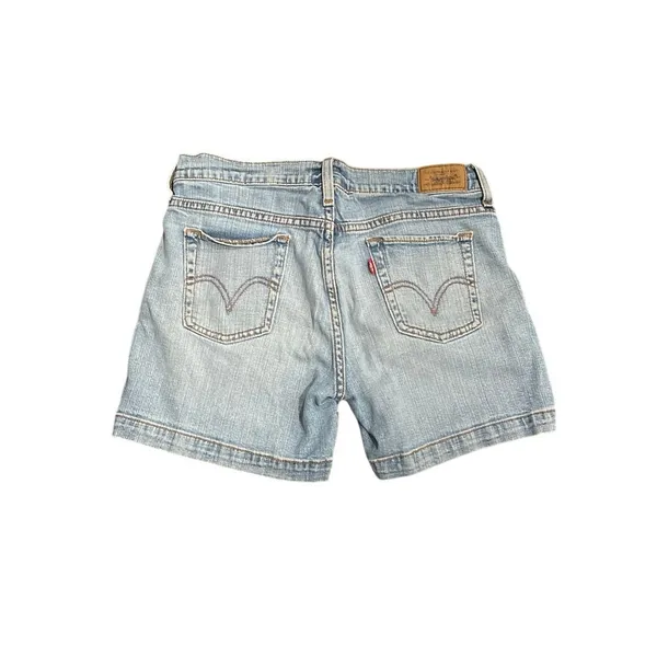 Levi's 515 Denim Jean Shorts SZ 6 Mid Rise Fit Stretch Casual Streetwear - Image 2