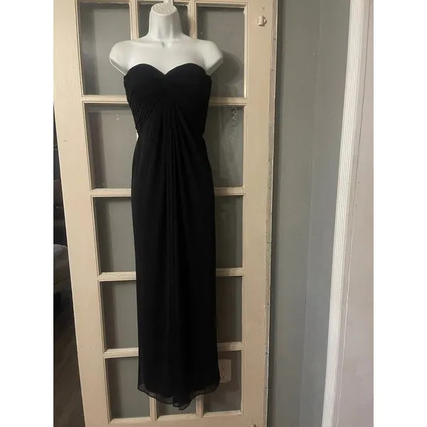 Tadashi Black Strapless Dress - Image 4