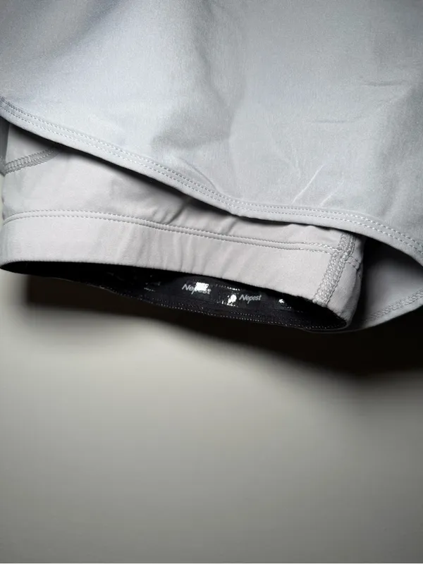 NEPest Gray Padded Cycling Shorts Women’s XL - Image 4