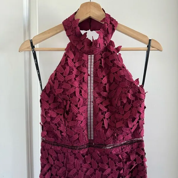 Bardot Gemma Dress Burgundy - Image 6