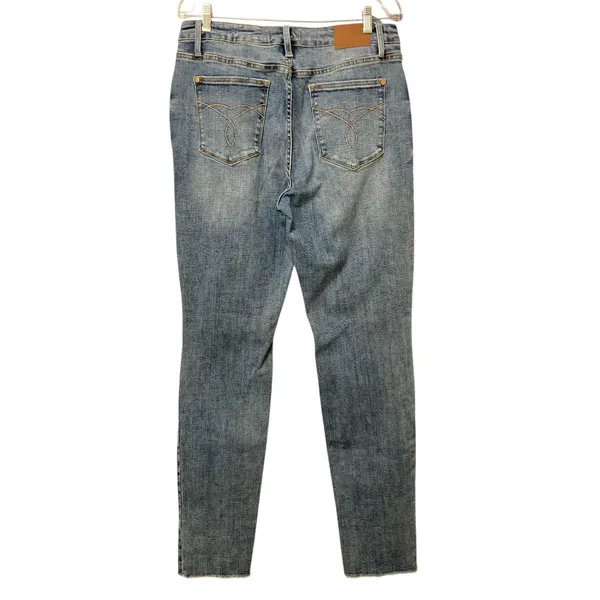 Judy Blue Los Angeles Distressed Boyfriend Fit Raw Hem Jeans Women's Size 15/32 - Image 2