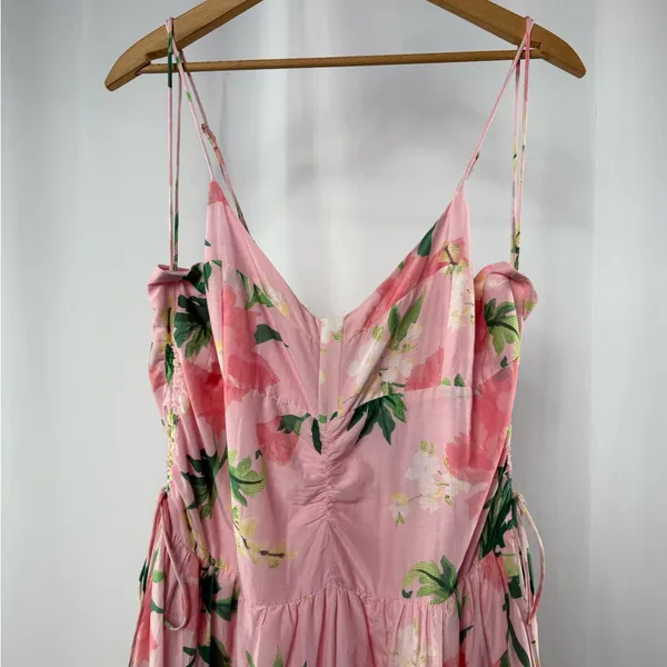 NWT Vineyard Vines Kentucky Derby Strappy Floral Maxi Dress in Pink‎ Size 16 - Image 6
