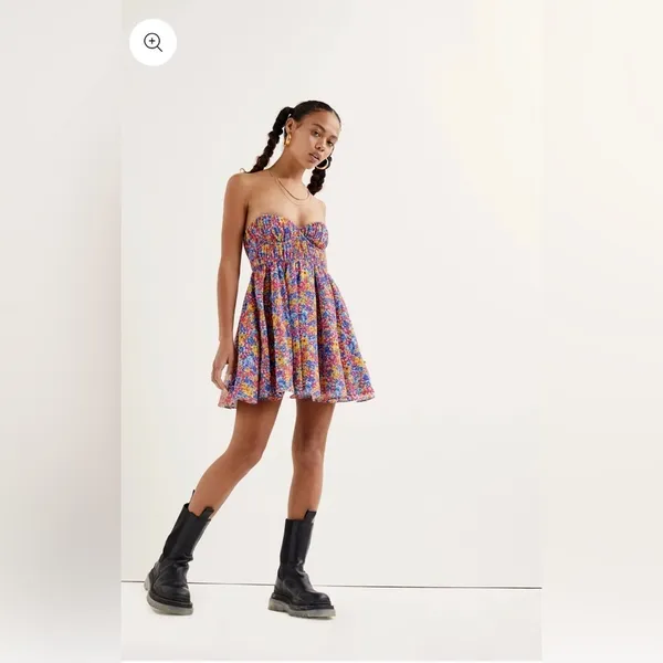 COPY - For Love & Lemons Sasha Strapless Mini Dress - Image 6
