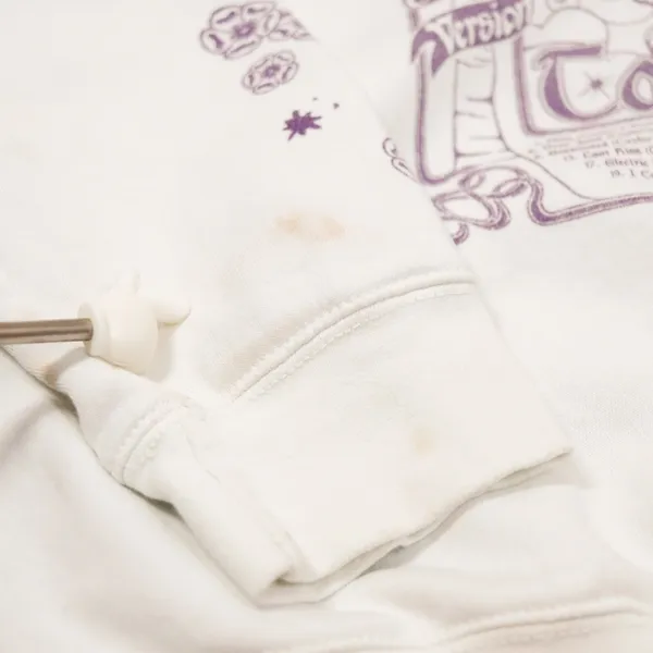 Taylor Swift Speak Now Taylors Version Sweatshirt Women L‎ White Purple Floral - Image 7