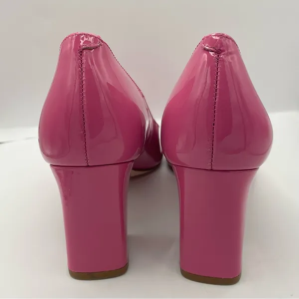 Marc Fisher Zala Barbie pink patent leather slip on pointed toe pumps Size 9M - Image 2